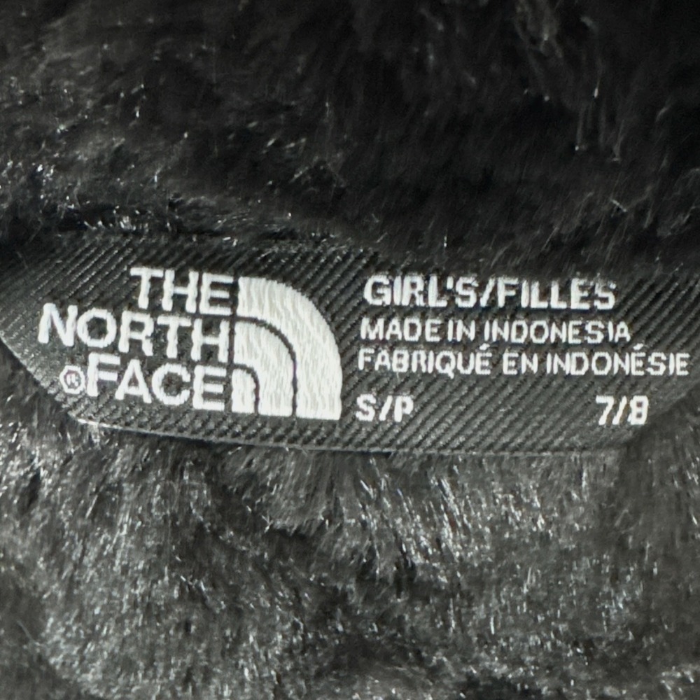 The North Face Girls Small 7/8 Arctic Parka Black Faux Fur Hood Winter Coat NWT - Picture 9 of 13